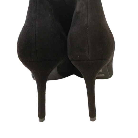 Jeffrey Campbell Women Pointed Toe High Heel Knee Boots in Black Suede Size 10 - Picture 8 of 8